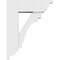 Ekena Millwork Standard Merced Architectural Grade PVC Bracket with Traditional Ends, 5"W x 14"D x 18"H BKTP05X14X18MRC01 - alternate 2